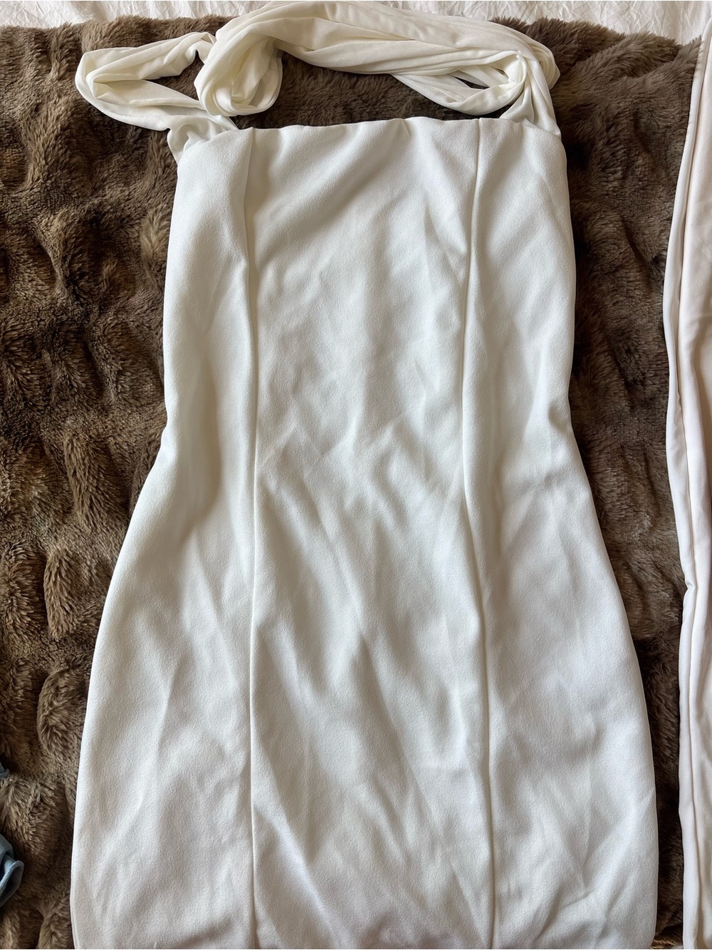 Club L London White Mini Dress with Halter